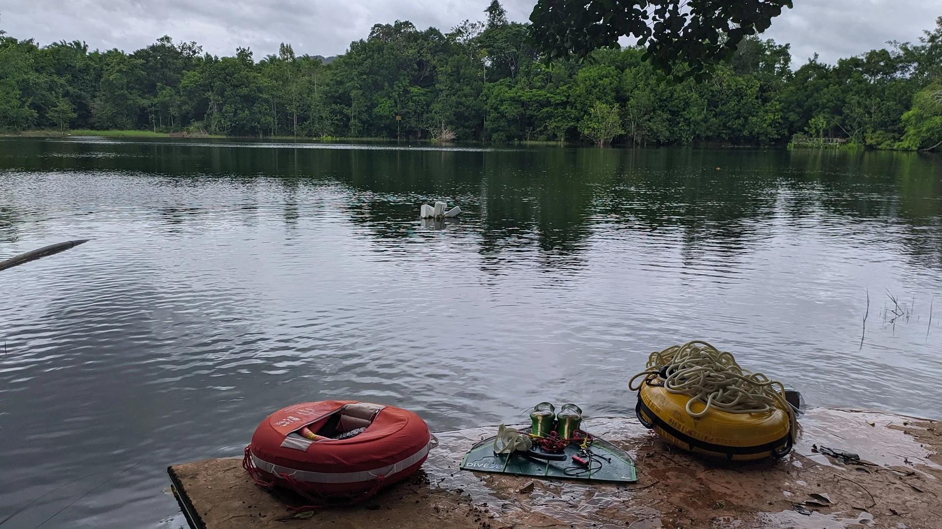 Freediving in Song Hong Lake