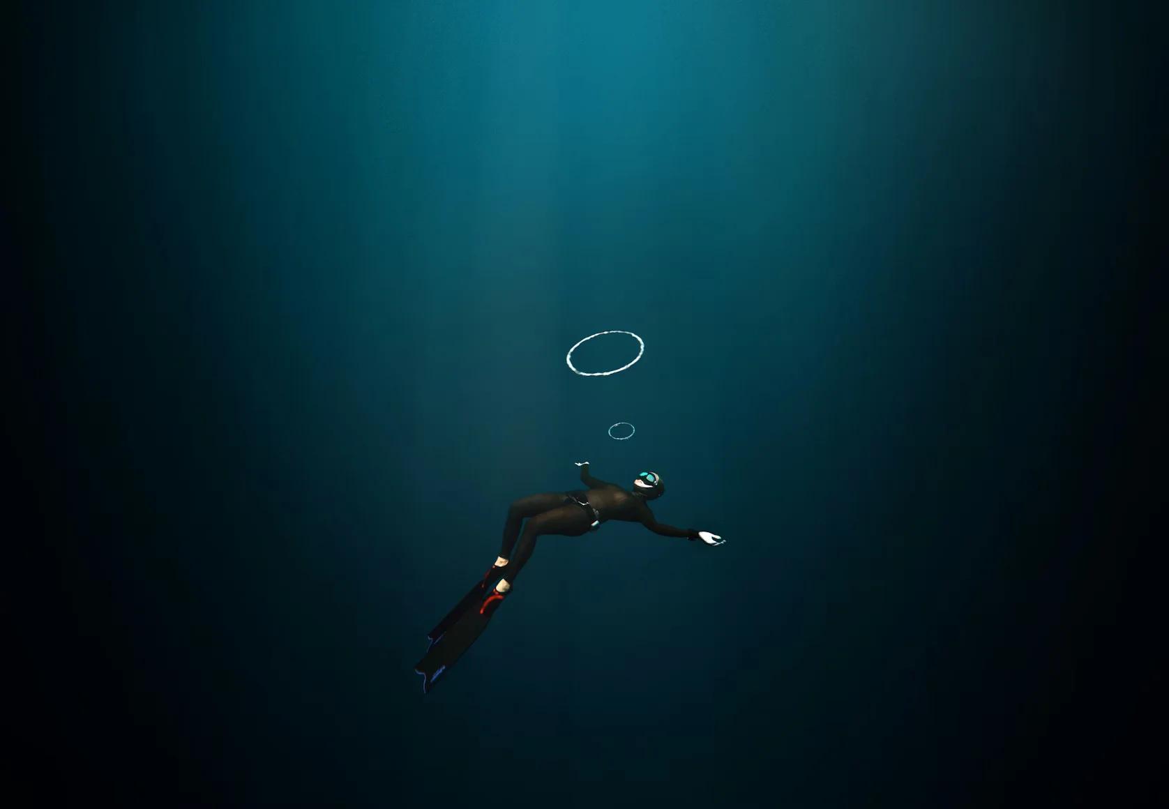 Freediving in Gili Trawangan, Indonesia