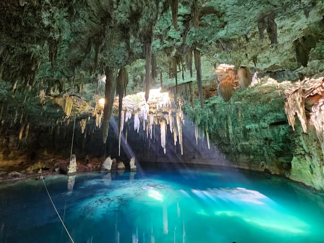 Freediving in Tulum Cenotes (El Pit & Angelita), Mexico